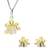C W Sellors Yellow Gold Plated Sterling Silver Present Two Piece Set