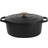 Procook Black Oval Cast Iron Casserole Dish 30 cm with lid 6.2 L
