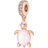 Pandora Authentic 788939c01 murano glass pink sea turtle charm rose collection