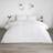 OHS Filled Pinsonic Grid Panel Duvet Cover White (200x135cm)