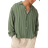 ASOS DESIGN Oversized Boxy Revere Shirt - Green Stripe