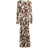 River Island Abstract Print Maxi Dress - Brown