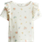 H&M Flounce-Trimmed Cotton Top - Cream/Floral (1282330007)
