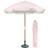 Harbour Housewares Tassel Fringed Wooden Garden Parasol Set 220cm H x 140cm W x 55.1cm D