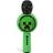 Minecraft Karaoke Microphone And Wireless Speaker With Led Lights