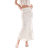 New Look Floral Midi Skirt - Cream/White
