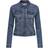 Only Jdymoon Denim Jacket - Blue/Dark Blue Denim