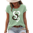 Shein Solid Color Plus Heart Printed Round Neck Summer Short Sleeve TShirt