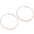 Shein Fashionable Full Rhinestone Silver/golden Hoop Earrings For Women