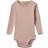 Wheat Langærmet Rib Body Regitze - Rose Powder