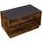 vidaXL With Infinity Led Smoked Oak 90 x 50 x 50 cm Brown Coffee Table 50x90cm