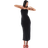 ASOS DESIGN Twist Bust Bodycon Bandeau Midaxi Dress - Black