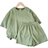 Shein Tween Girls Music Festival Woven Solid Color Round Neck Short Sleeve TShirt And Shorts Set