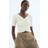 H&M Textured Draped Top - White