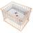 Roba Laufgitter Adam Eule 75 x 100 Inkl Schutzeinlage Rollen Holz Natur