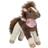 Miss Melody Plush Horse Brown White 18 cm