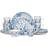 Waterside Blue Floral 16 Piece Dinner Set 16pcs