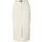 Only Front Split Denim Midi Skirt - Ecru