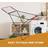 Vivo Clothes Airer Folding Drying Rack - Adjustable