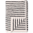 Scandi Living Drift 50x70 cm Vit-svart Handduk Vit, Svart