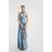 River Island Halterneck Slip Maxi Dress - Blue