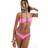 New Look Floral Trim Bikini Bottoms - Bright Pink