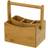 BigBuy Home Natural Bamboo Cutlery Basket 20 x 14 x 12 cm Utensil Holder