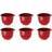 Rosti Mini 25 ml 6-pack Red Margrethe Mixing Bowl