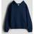 H&M Zip-Through Hoodie - Marinblå