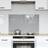 vidaXL Køkken Backsplash Lys Grå 80x50x0,6 cm Tempereret Glas Stænkplade 80cm