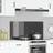 vidaXL Køkken Backsplash Mørkegrå 110x50x0,6 cm Tempereret Glas Stænkplade