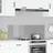 vidaXL Kök Backsplash Ljusgrå 120x40x0.6 cm Härdat Glas Stänkskydd