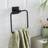 Dunelm Sparkle Black Square Towel Ring