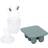 Tiny Tot Tiny Tot Food Feeder Mini Fryseform Smokey Green