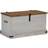vidaXL Opbevaringskiste Halden 91 x 48 x 47 cm Massivt Fyrretræ Hvid Kiste