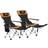 OutSunny Set of 2 Reclining Folding Camping Chair