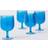 John Lewis Stackable Plastic Picnic Set of 4 250ml Azure Wine Glass