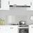 vidaXL Kök Backsplash Klar 110x40x0.6 cm Härdat Glas Stänkskydd