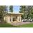 Lasita Maja Banbury 13.5 x 10 Ft Pent Roof Log Cabin 28mm (Building Area )