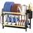 Ikodm Large Black Over Sink 2 Tier with Drip Tray Dish Drainer