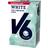 V6 Tyggegummi White Spearmint 72 g