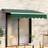 Living and Home Green Retractable Awning Manual Sunshade 2.5 x 2m
