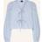 Gina Tricot Blus Tie Blouse - Blå