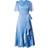 Y.A.S thea 2/4 Midi Wrap Dress Jerseyklänningar - Blå