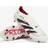 adidas Predator Elite Laceless Soft Ground Boots - Off White/Core Black/Pure Ruby