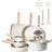 VEVOR 19 Piece Granite Nonstick Kitchen Cookware Set with lid