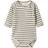 Lil'Atelier Baby Boys Long Sleeve Striped Bodysuit - Turtledove Pewter