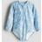 H&M Girls Long-sleeved Swimsuit - Blue