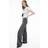 H&M Wide Twill Trousers - Grey