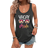 Shein Sunglasses & Casual Tank Top With Letter Print